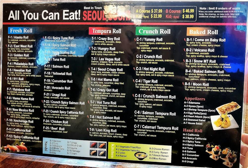Seoul Sushi 1. Crazy Boy Roll